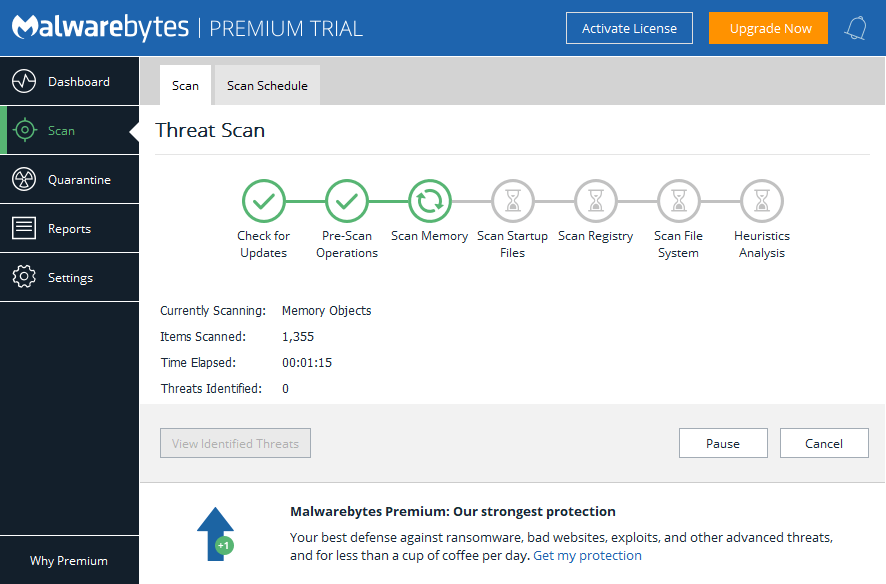 Skanowanie Malwarebytes - przeglądarka Adblock nie działa't block ads